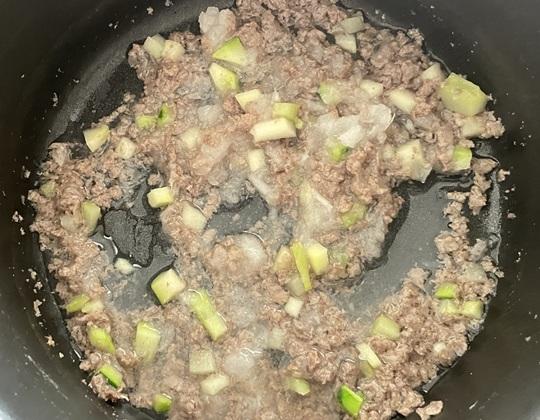 馬肉とカブの潤いごはん作り方３