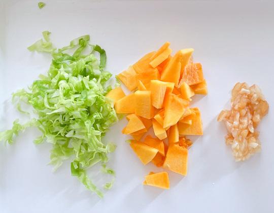 鹿肉リングのレバー風味おじや添え作り方２